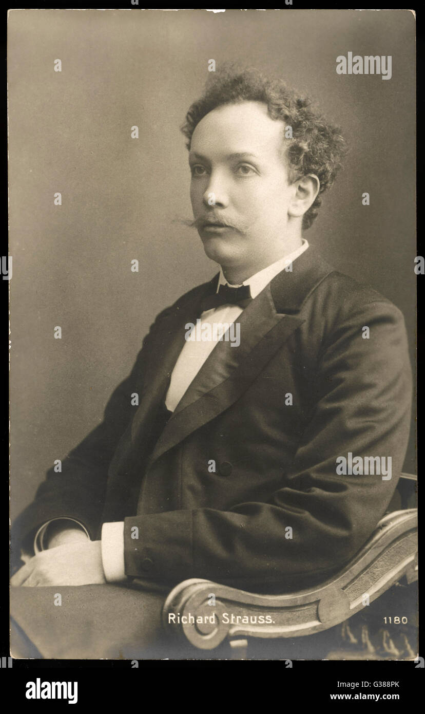 RICHARD STRAUSS  German musician         Date: 1864 - 1949 Stock Photo