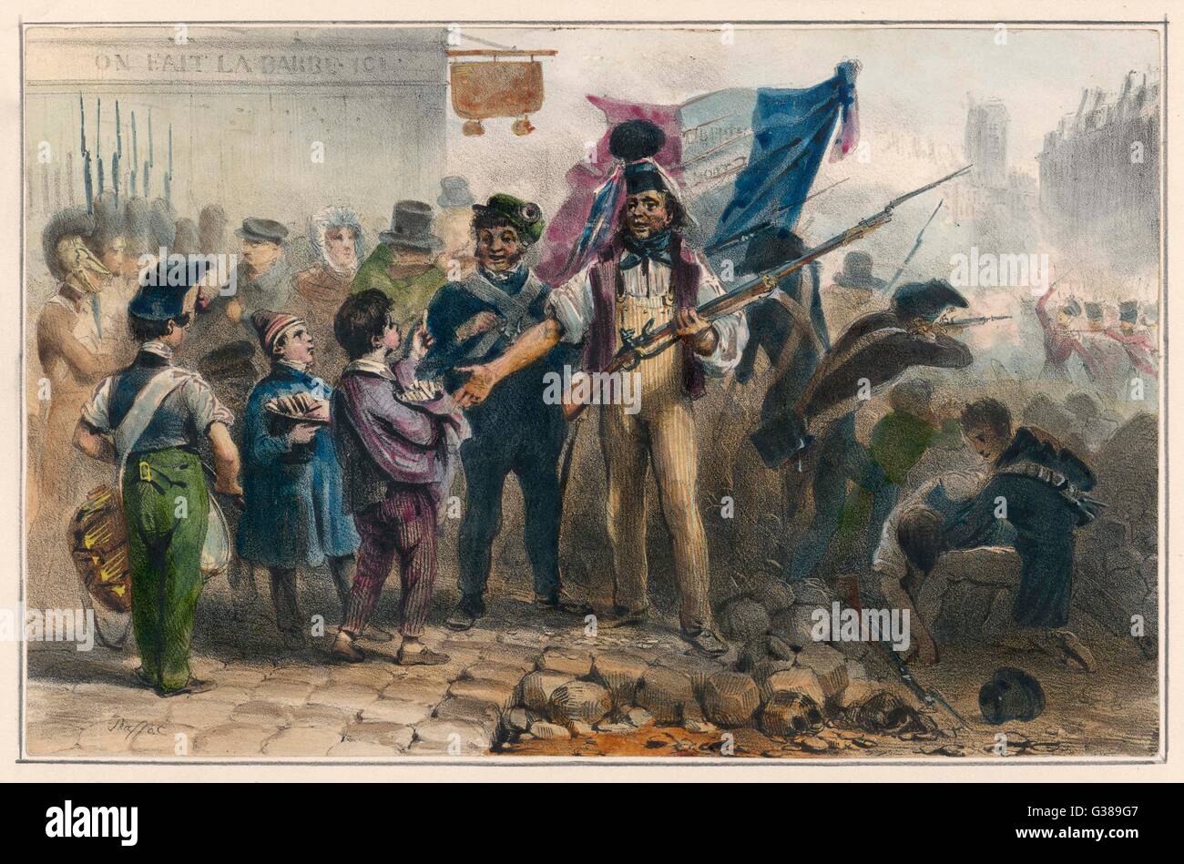 1830 REVOLUTION Stock Photo