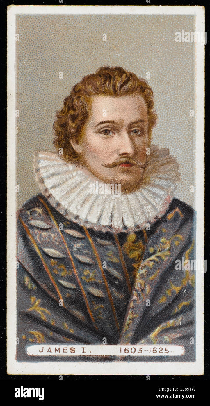 JAMES I of England James VI of Scotland         Date: 1566 - 1625 Stock Photo