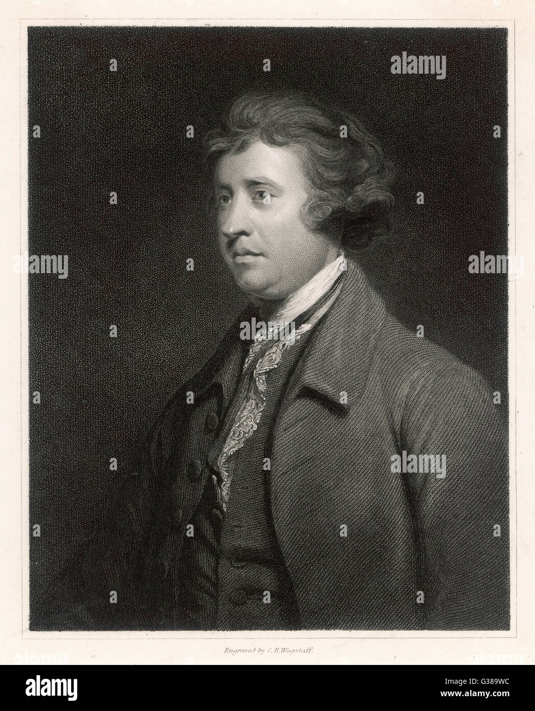 EDMUND BURKE  statesman        Date: 1729 - 1797 Stock Photo