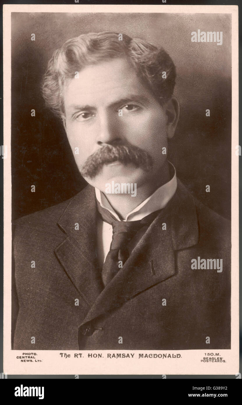 JAMES RAMSAY MACDONALD  British politician  (Labour party)       Date: 1866 - 1937 Stock Photo