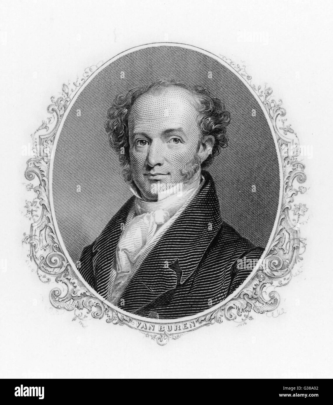 MARTIN VAN BUREN  8th American President (1837-41).       Date: 1782 - 1862 Stock Photo