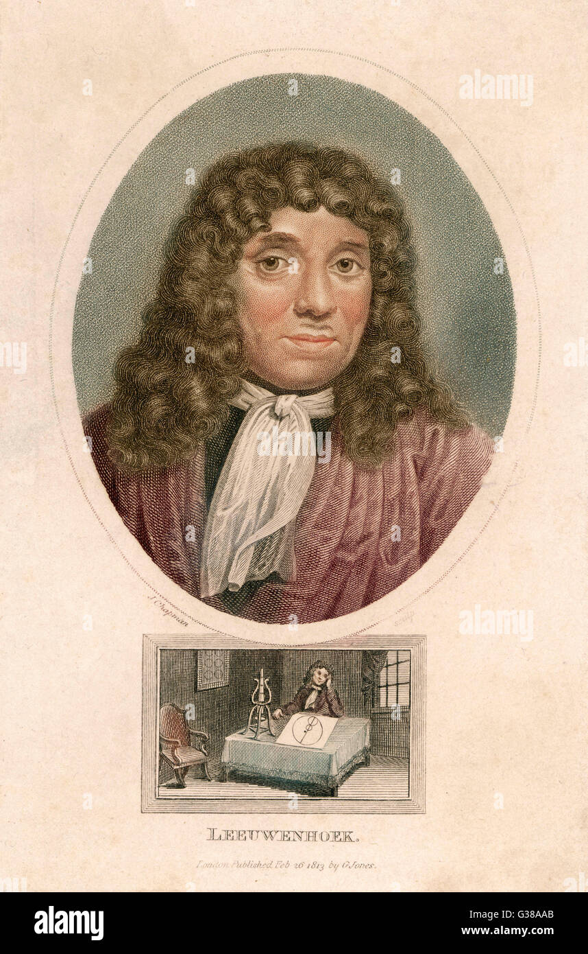 ANTON VAN LEEUWENHOEK  Dutch naturalist        Date: 1632 - 1723 Stock Photo