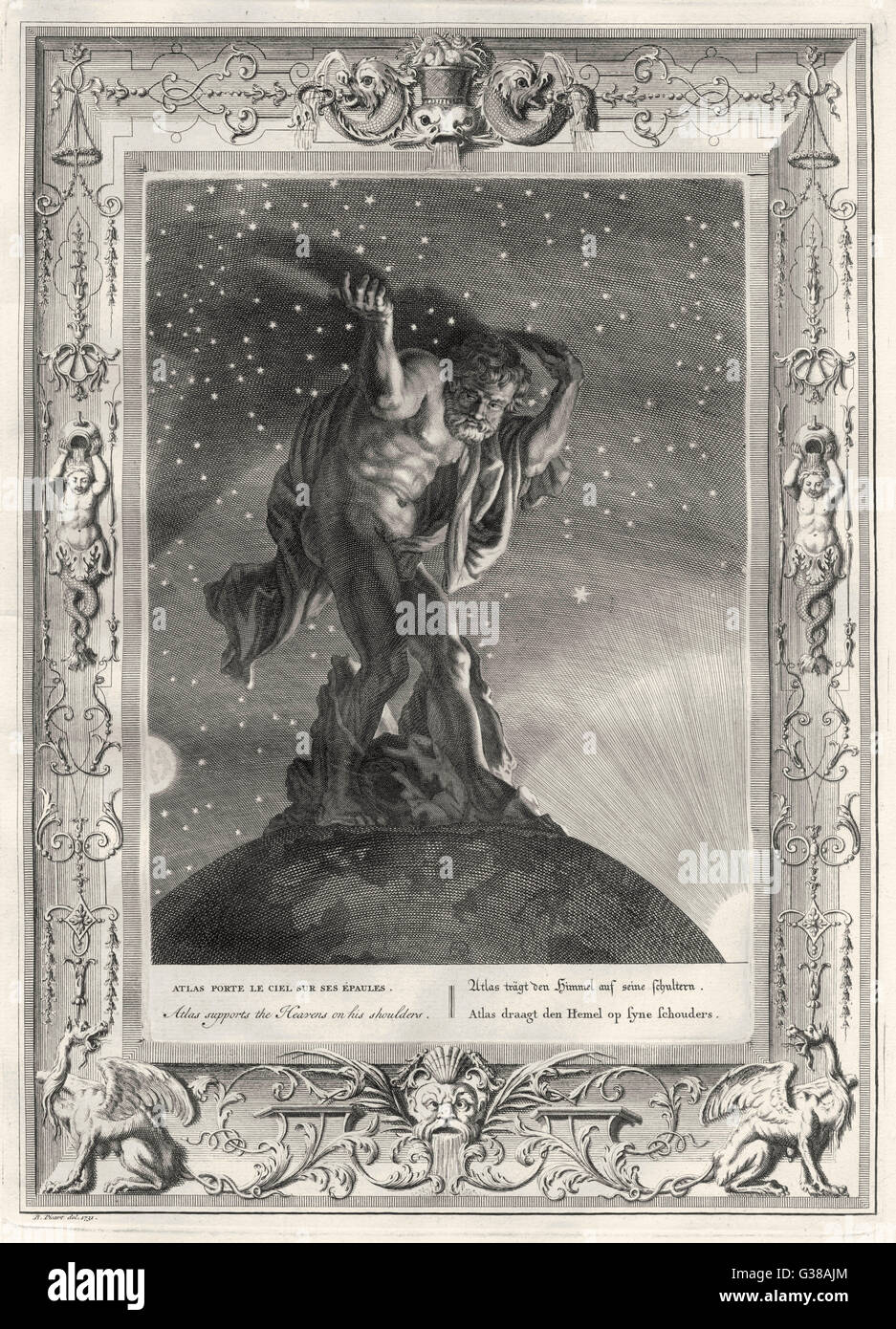 Atlas holding up heavens hi-res stock photography and images - Alamy