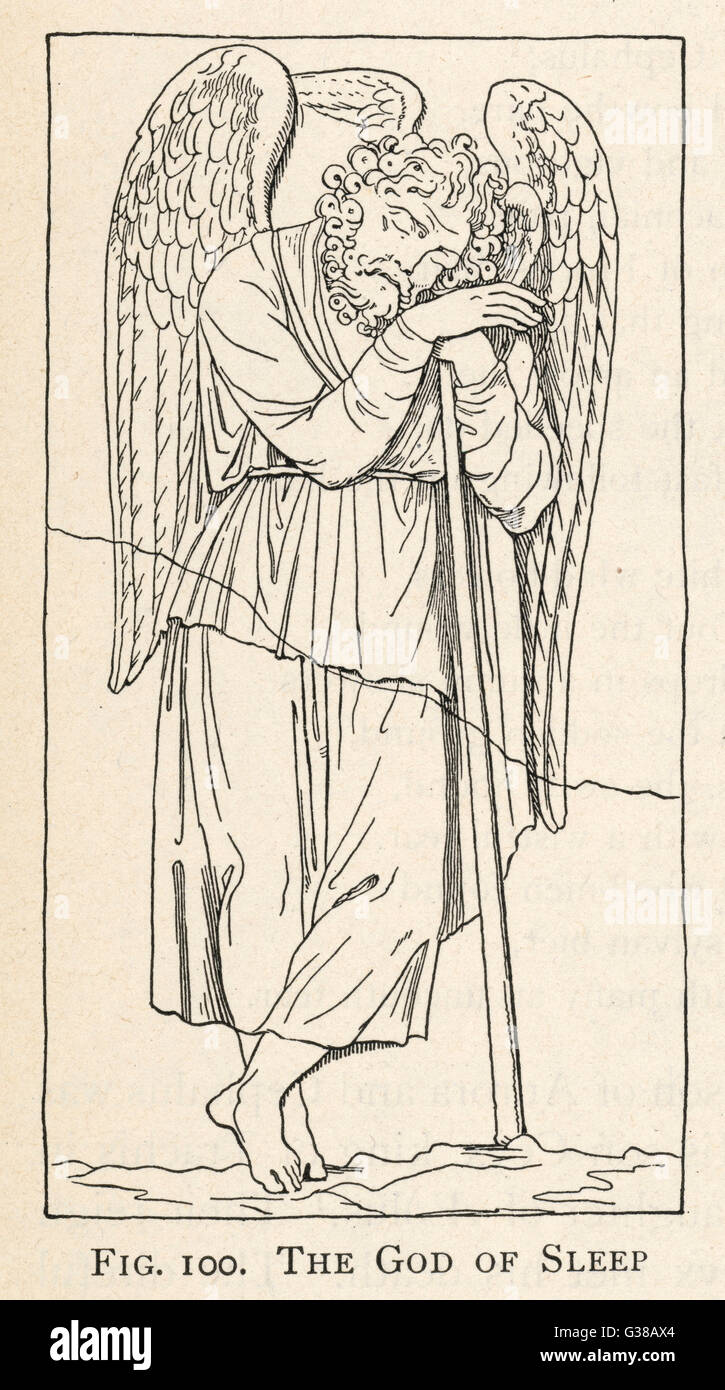 Hypnos, God of Sleep Stock Photo Alamy