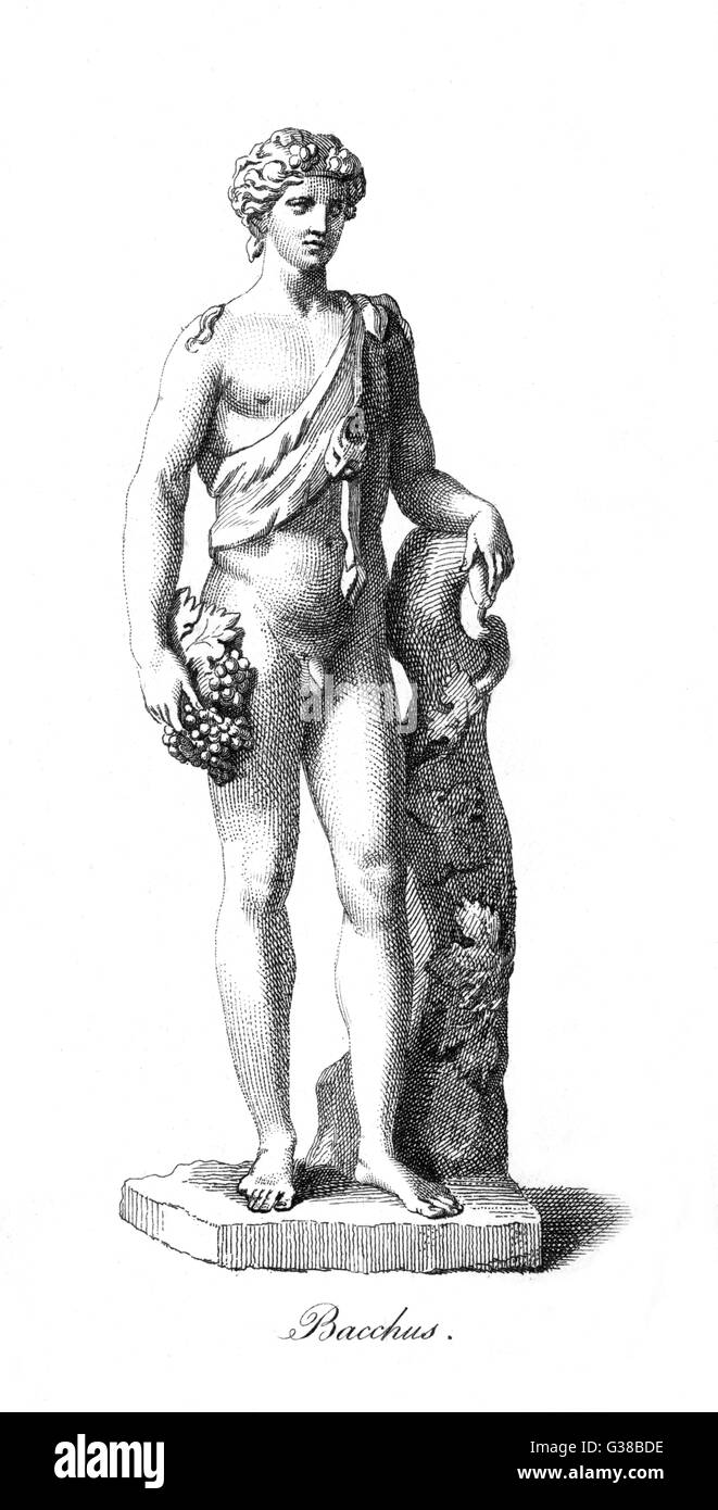 Classical Myth - Dionysus - Bacchus Stock Photo