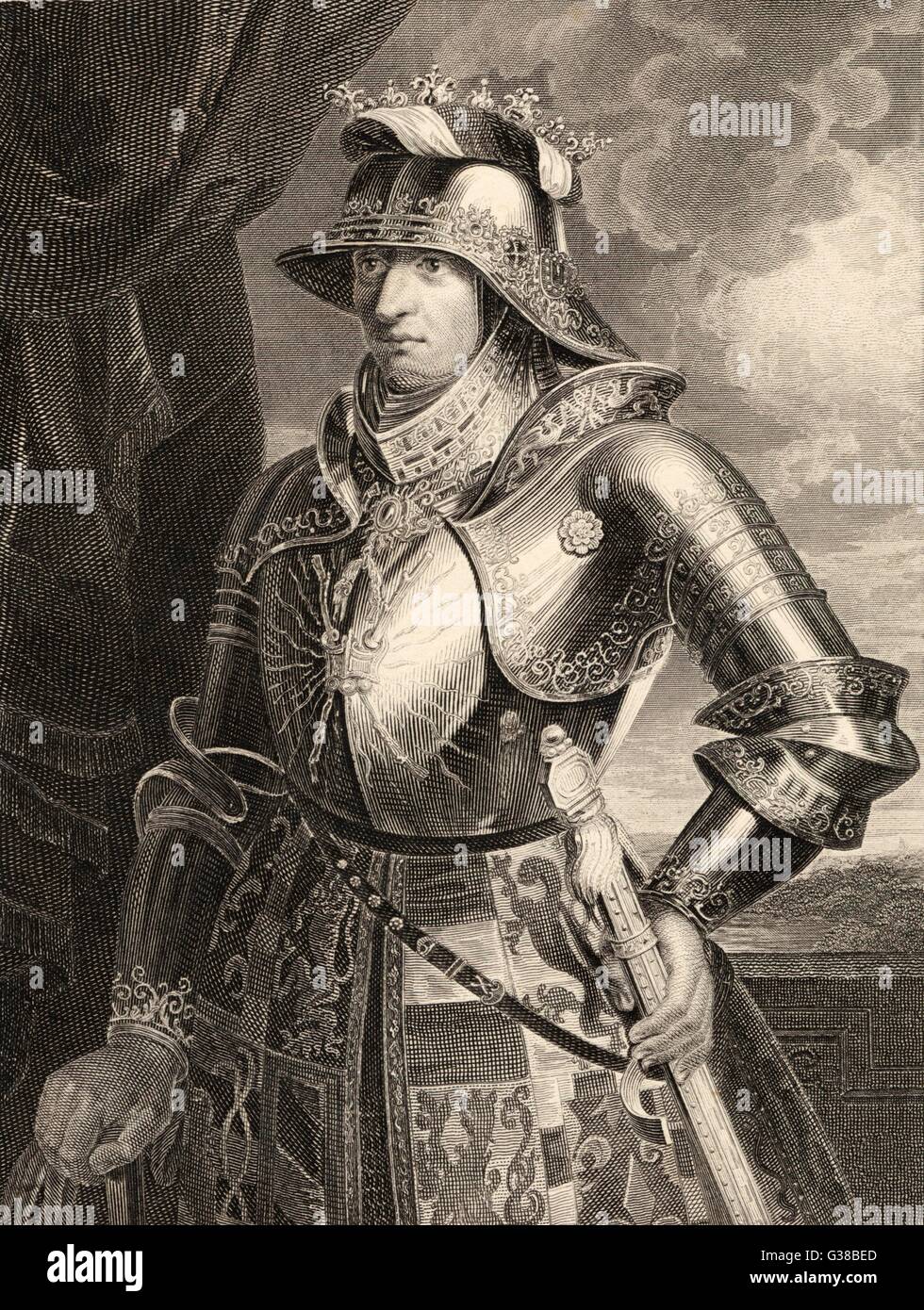 MAXIMILIAN I  emperor, wearing armour        Date: 1459 - 1519 Stock Photo