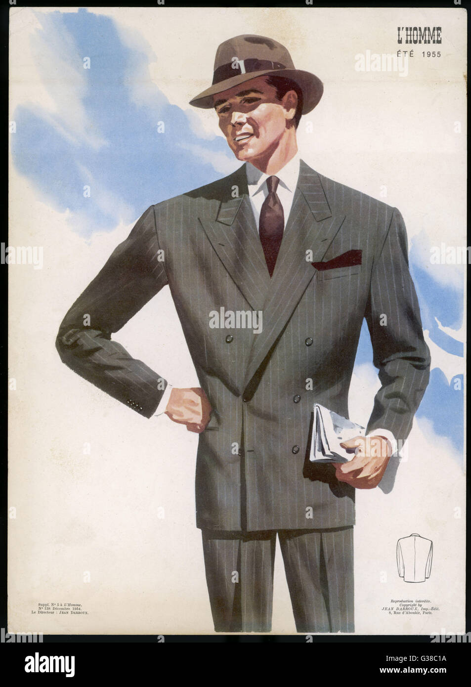 Costume man 1955 Stock Photo