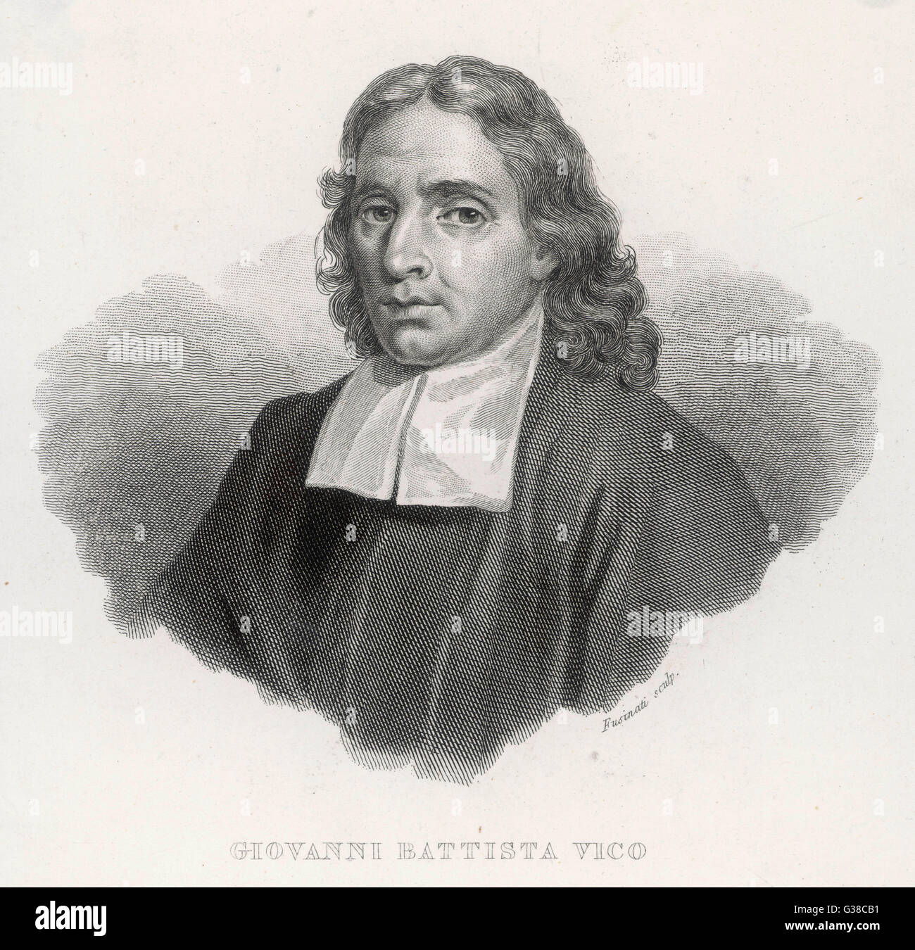 Giovanni Battista Vico - Italian Philosopher and Professor Stock Photo