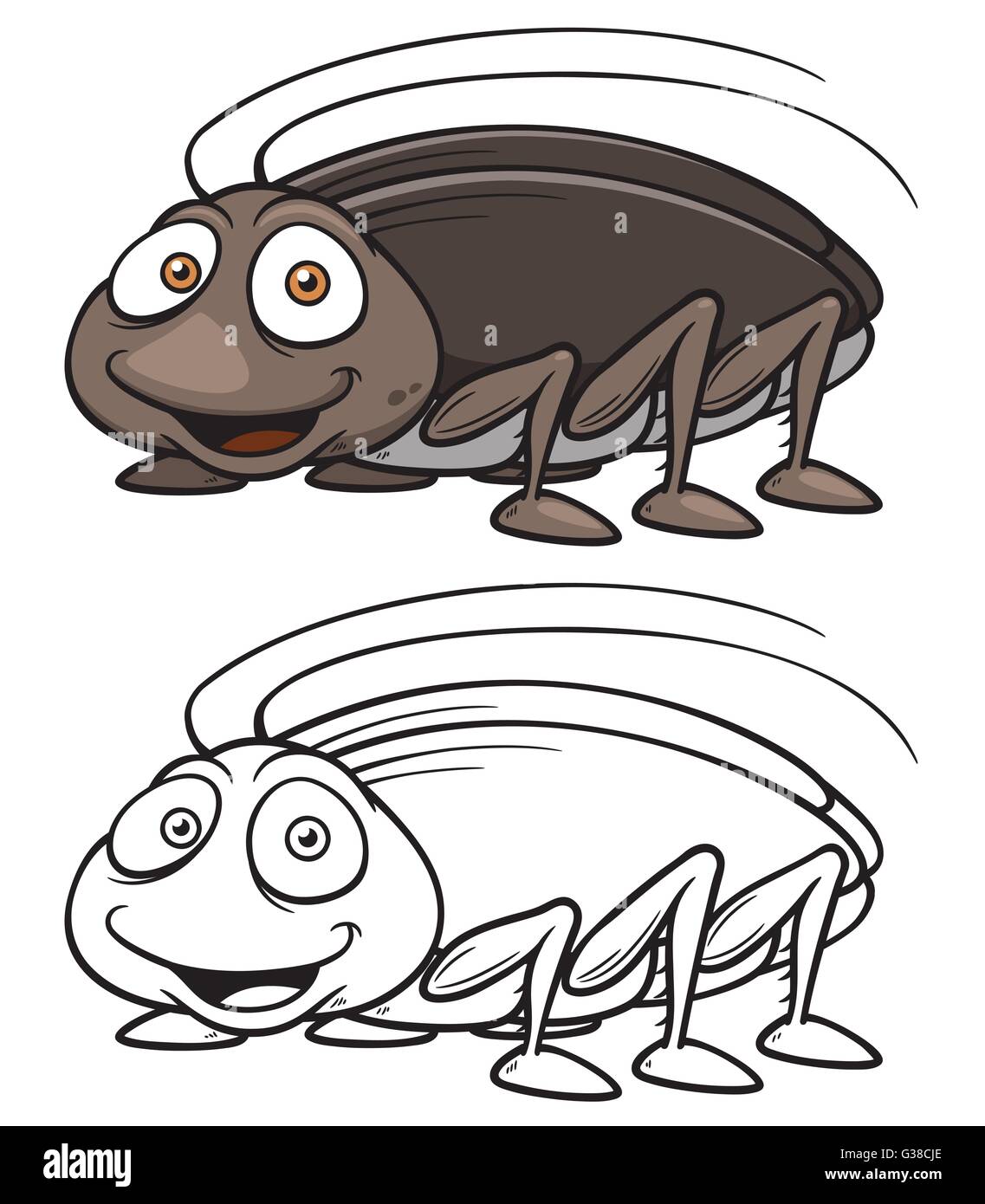 cute cockroach drawing