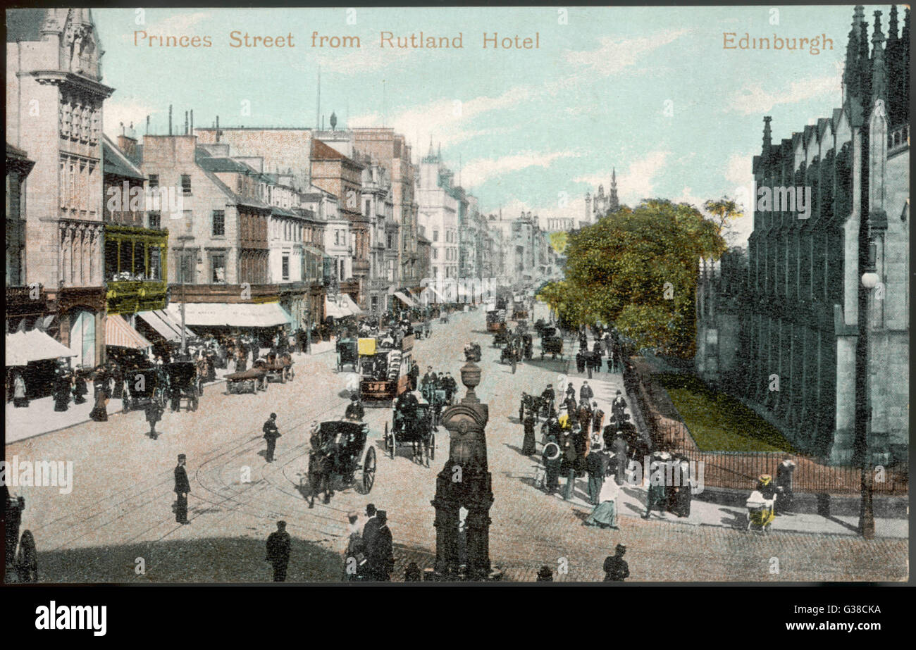 Edinburgh Princes Street Edinburgh Trams Hi-res Stock Photography And ...