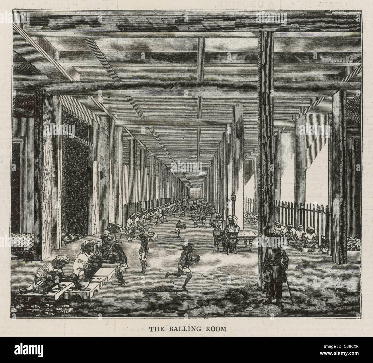 OPIUM FACTORY AT PATNA, INDIA for the Chinese trade The balling room ...