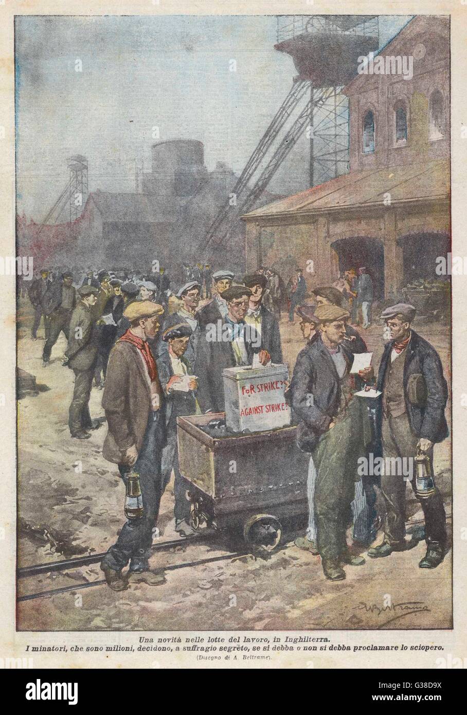 MINERS' STRIKE, 1920 Stock Photo