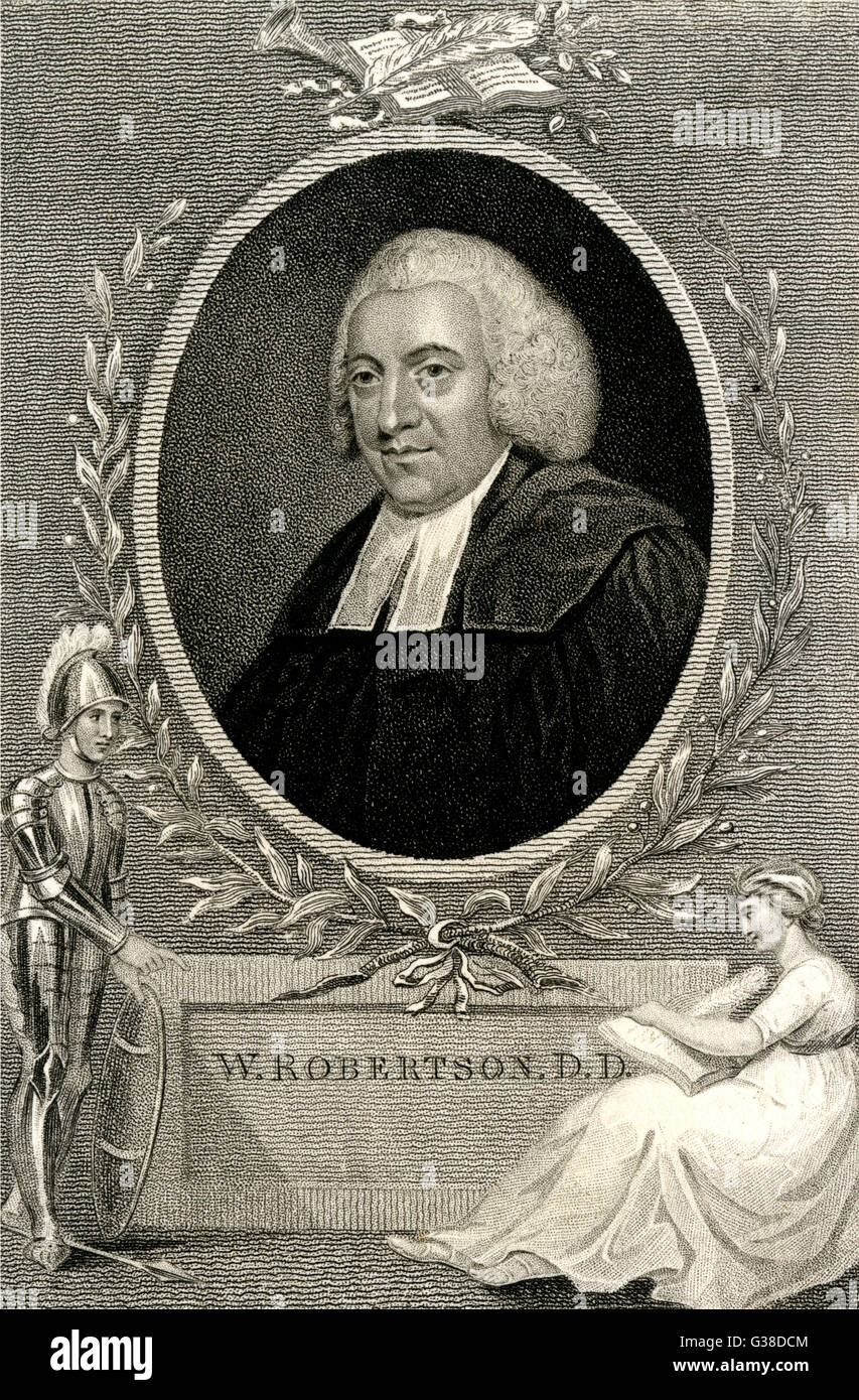 WILLIAM ROBERTSON Scottish historian Date: 1721 - 1793 Stock Photo - Alamy