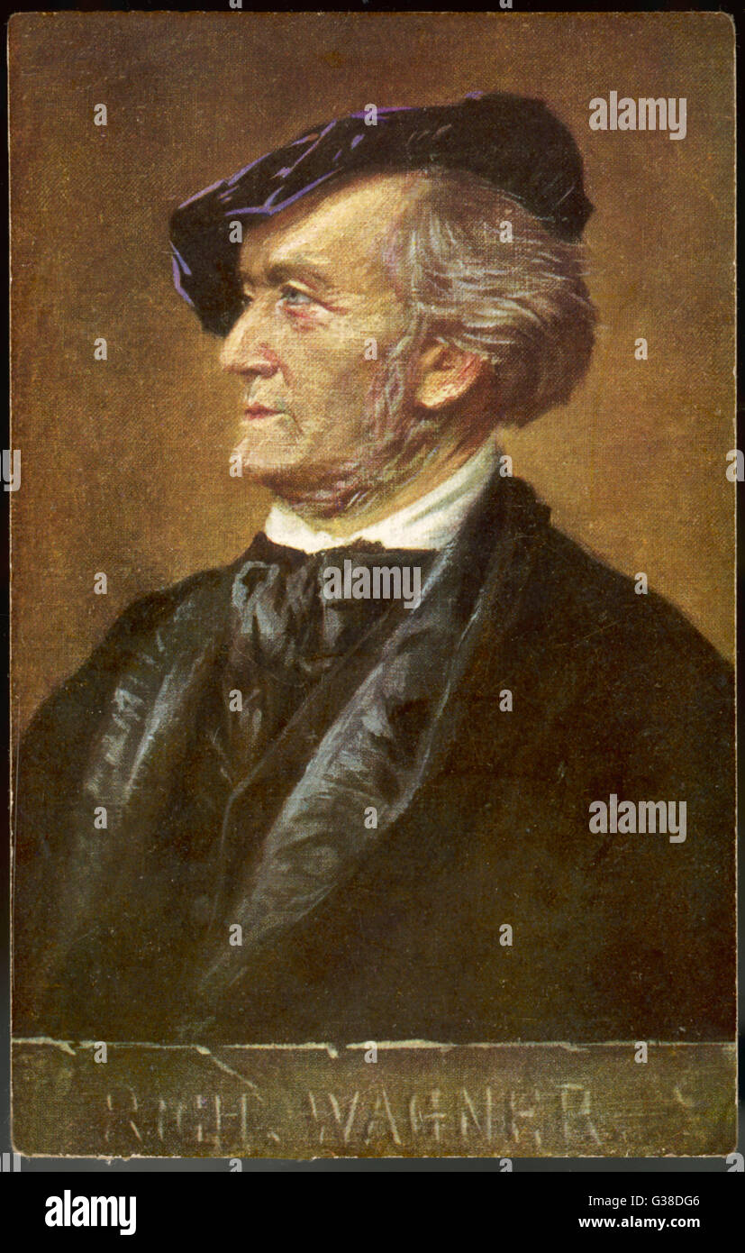 RICHARD WAGNER German Musician Date: 1813 - 1883 Stock Photo - Alamy