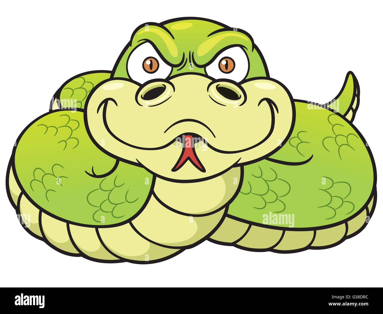 Mean Cartoon Snake