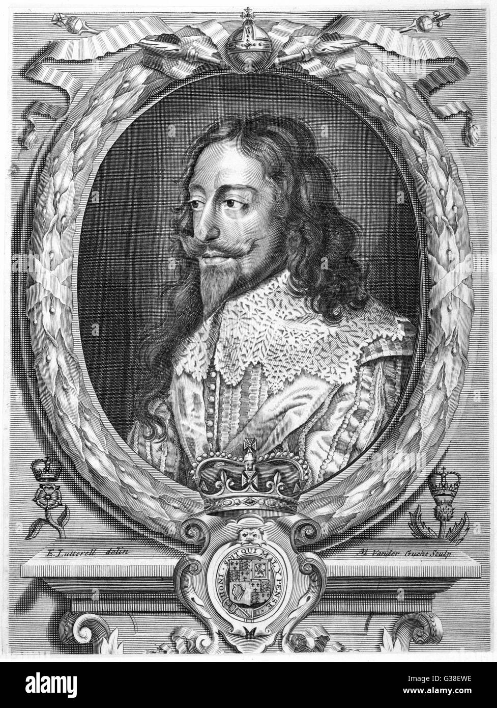 CHARLES I OF ENGLAND in cavalier dress 2 of 2 Date 1600 1649 Stock