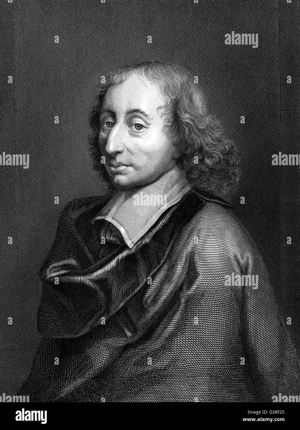 BLAISE PASCAL  French philosopher and mathematician       Date: 1623 - 1662 Stock Photo