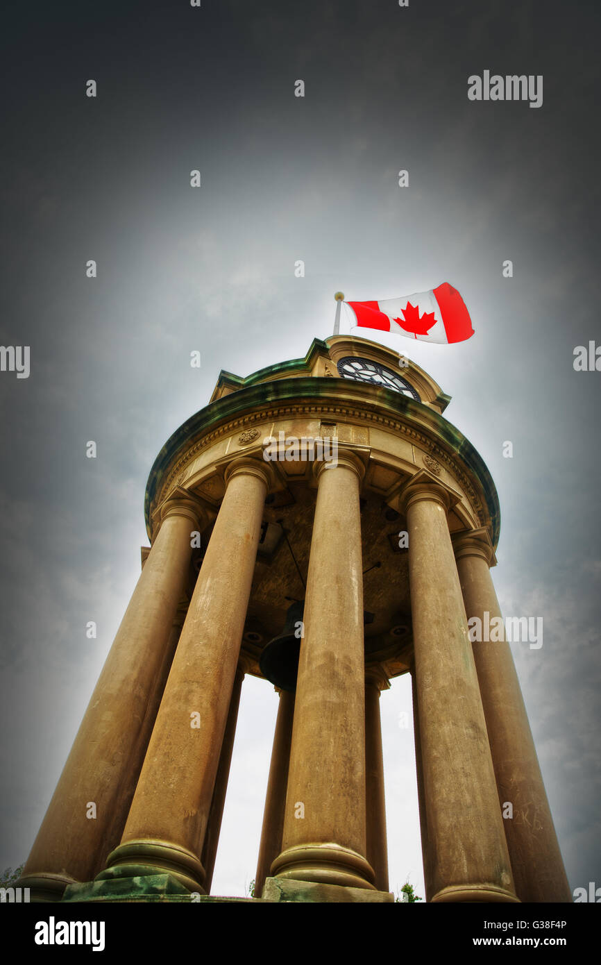Clock tower in Victoria Park in Kitchener Waterloo Ontario Stock Photo