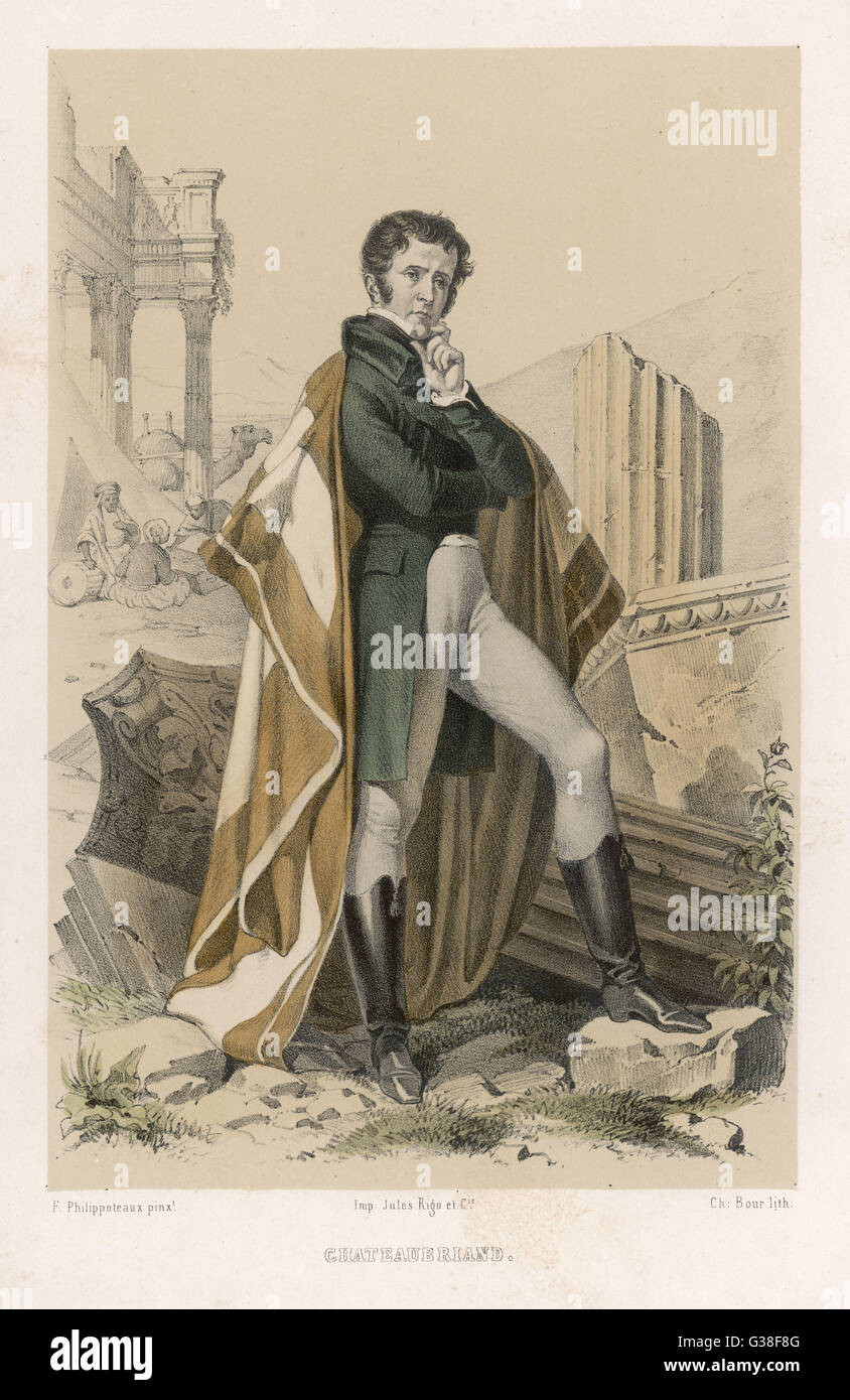 FrancoisAuguste Rene de CHATEAUBRIAND French writer and