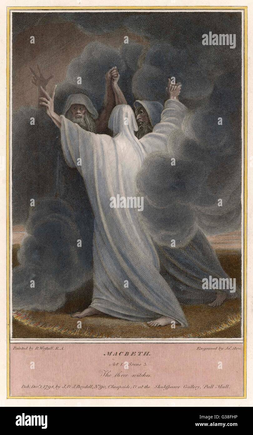 The three witches in Shakespeare's 'Macbeth' Stock Photo Alamy
