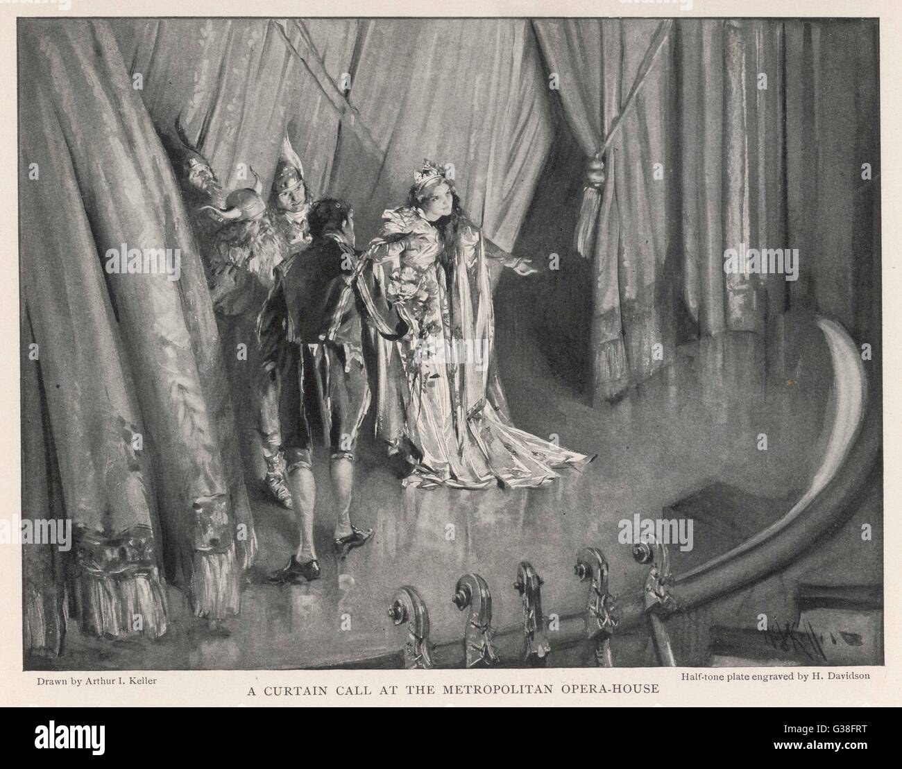 USA/MET OPERA/CURTAIN Stock Photo