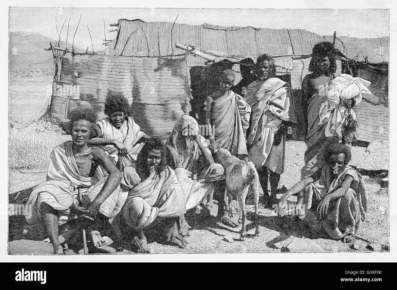 ERITREAN GROUP 1895 Stock Photo