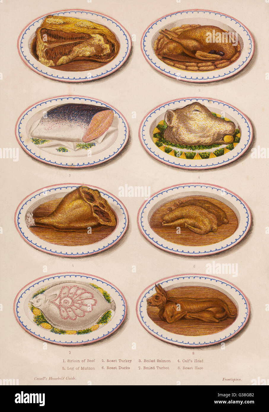 MEAT AND FISH DISHES Stock Photo