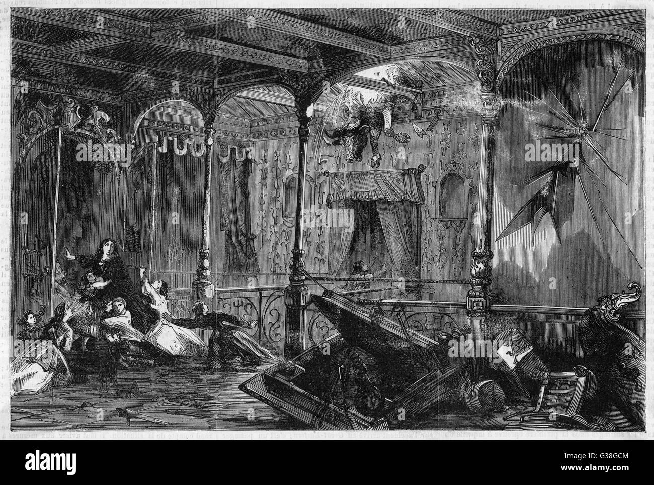 Great Eastern in Gale 1861 Stock Photo Alamy