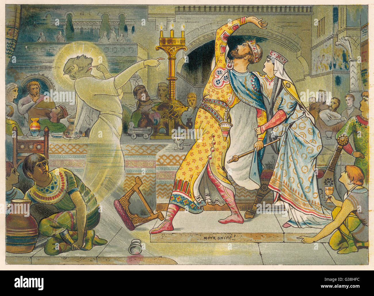 MACBETH AND BANQUO GHOST Stock Photo - Alamy