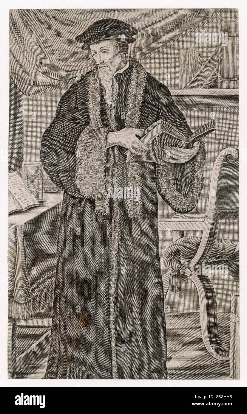 Jean Calvin - French Religious Reformer Stock Photo