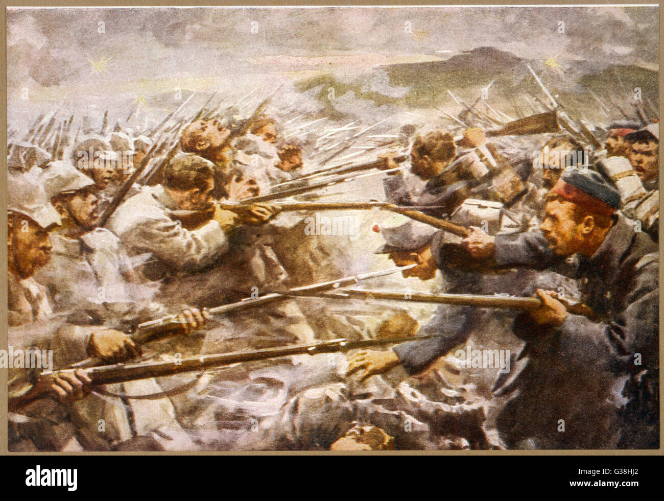 Belgian infantry fight off an attack by German forces at Liege Date