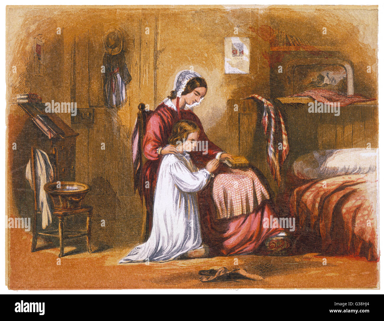 child-mother-praying-stock-photo-alamy