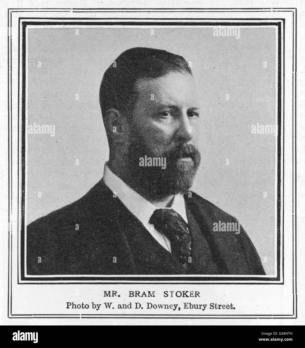 BRAM STOKER  writer of 'Dracula' etc.        Date: 1847 - 1912 Stock Photo