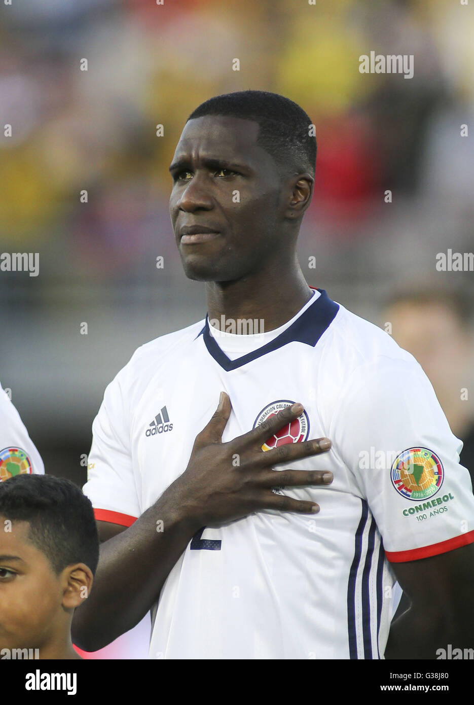 Los Angeles, California, USA. 7th June, 2016. Colombia defender Cristian Zapata in the Copa America soccer match against Paraguay at Rose Bowl in Pasadena, California, June 7, 2016. Colombia won 2-1. © Ringo Chiu/ZUMA Wire/Alamy Live News Stock Photo