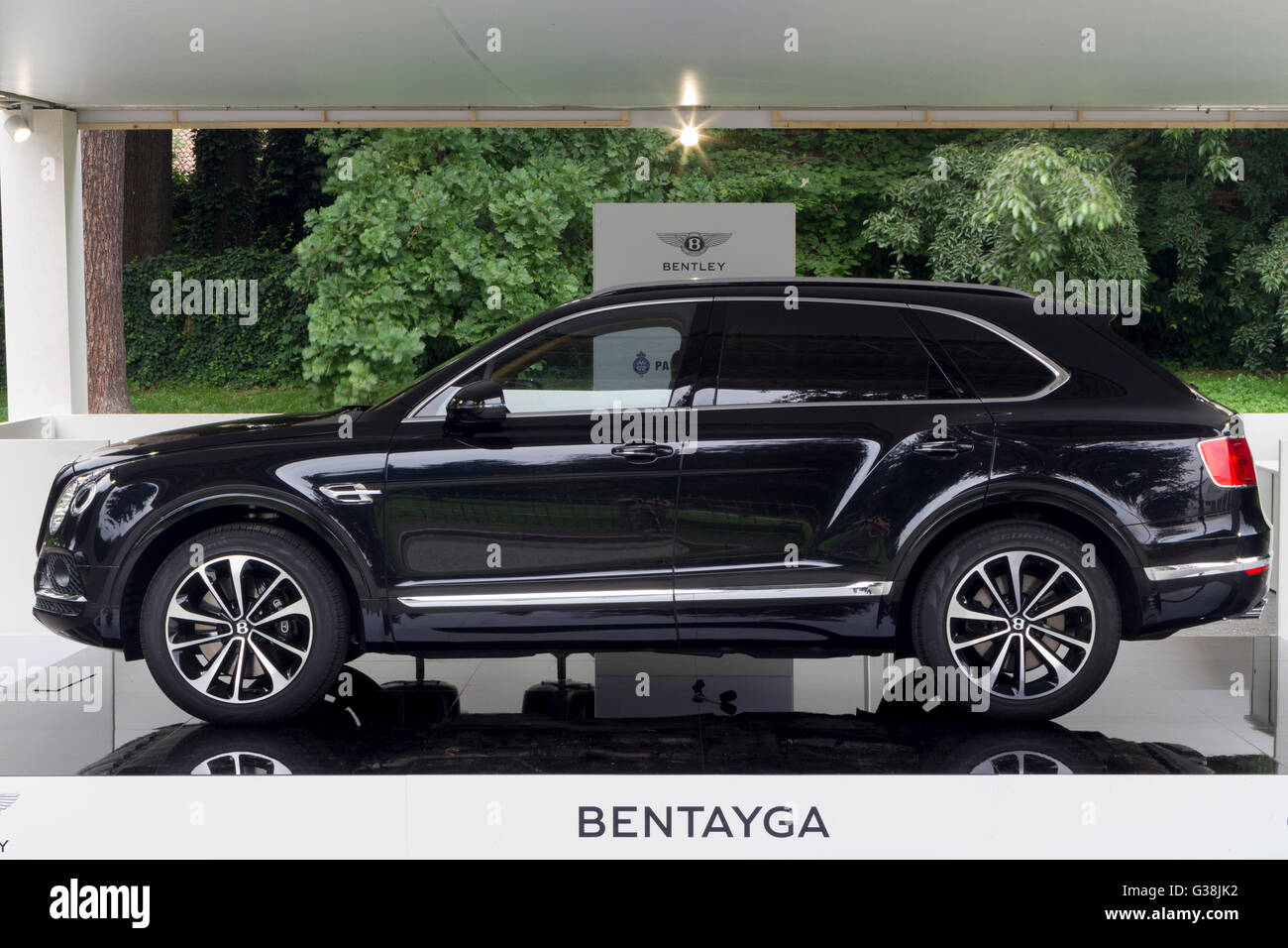 Turin, Italy, 8th June 2016. A Bentley Bentayga Stock Photo