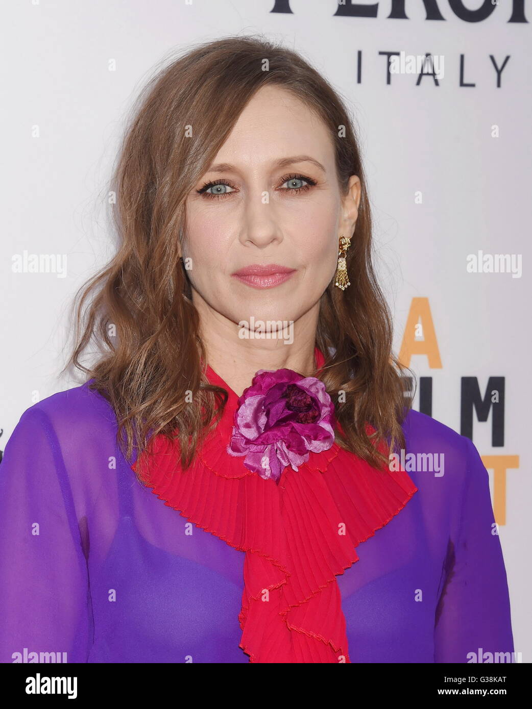 Hollywood, California. 7th June, 2016. HOLLYWOOD, CA - JUNE 07: Actress Vera Farmiga attends the premiere of 'The Conjuring 2' during the 2016 Los Angeles Film Festival at TCL Chinese Theatre IMAX on June 7, 2016 in Hollywood, California. | Verwendung weltweit © dpa/Alamy Live News Stock Photo