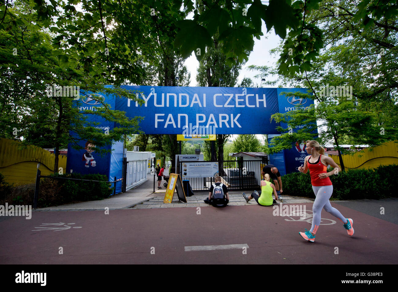 Prague, Czech Republic. 09th June, 2016. Hyundai Czech Fan Park Praha