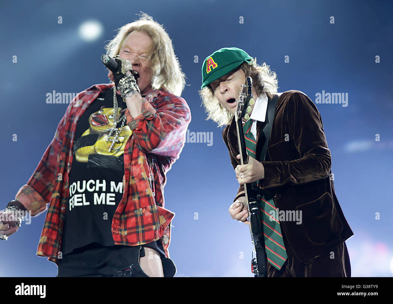 AC/DC Featuring Angus Young and Axl Rose Performing on Their 'Rock Or ...