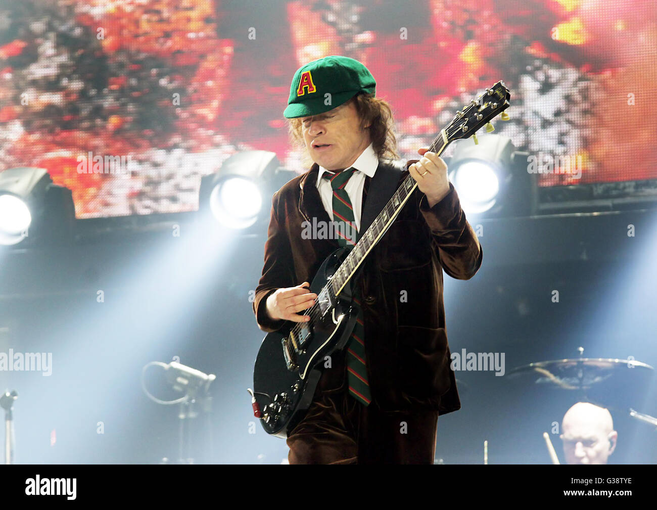 Angus Young of AC/DC Performing on Their 'Rock Or Bust' Tour at ...