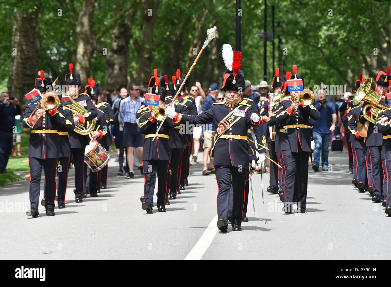 Hyde Park, London, UK. 10th June 2016. Gun Salute to mark 95th birthday