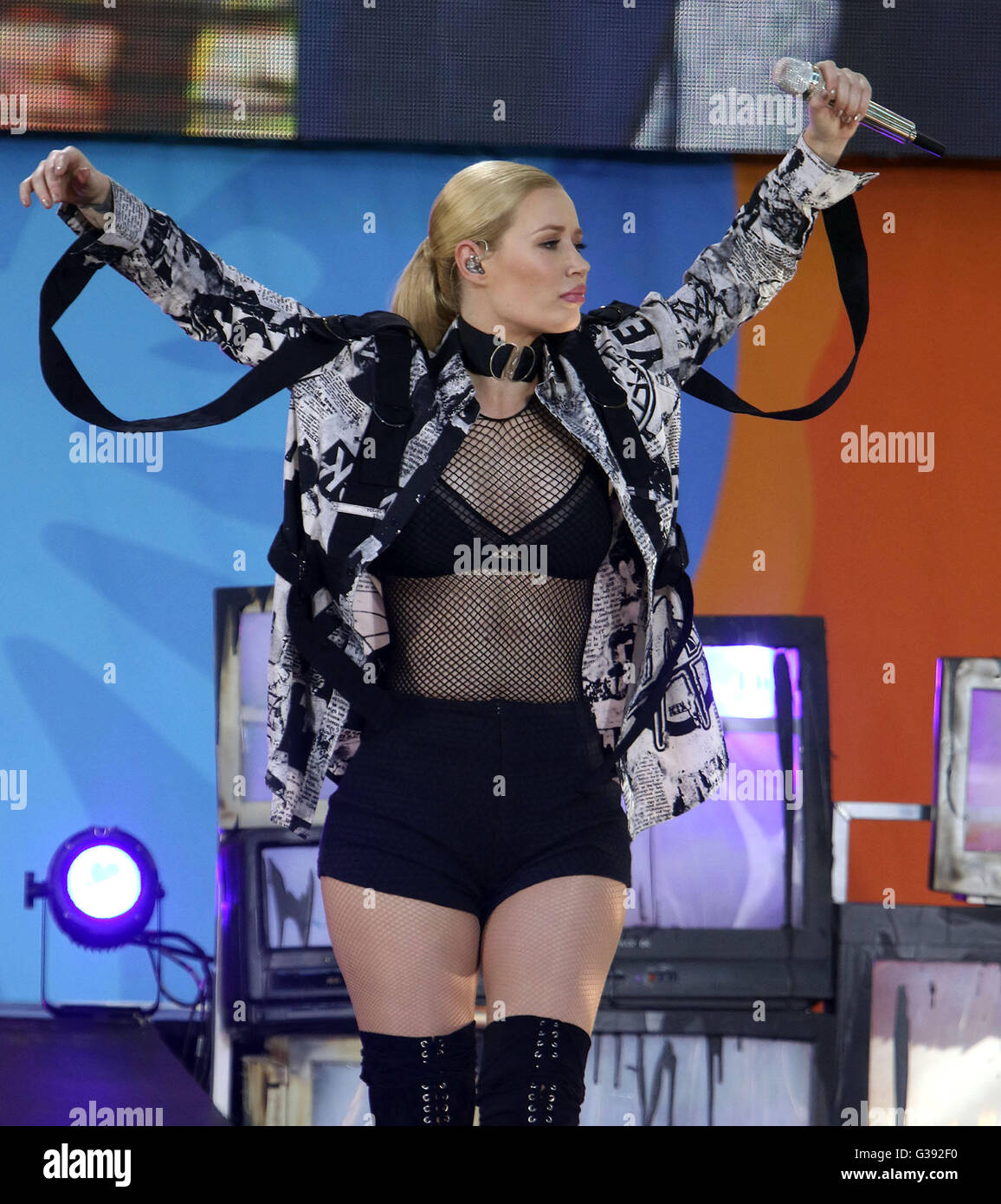 New York, New York, USA. 10th June, 2016. Rapper IGGY AZALEA performs ...