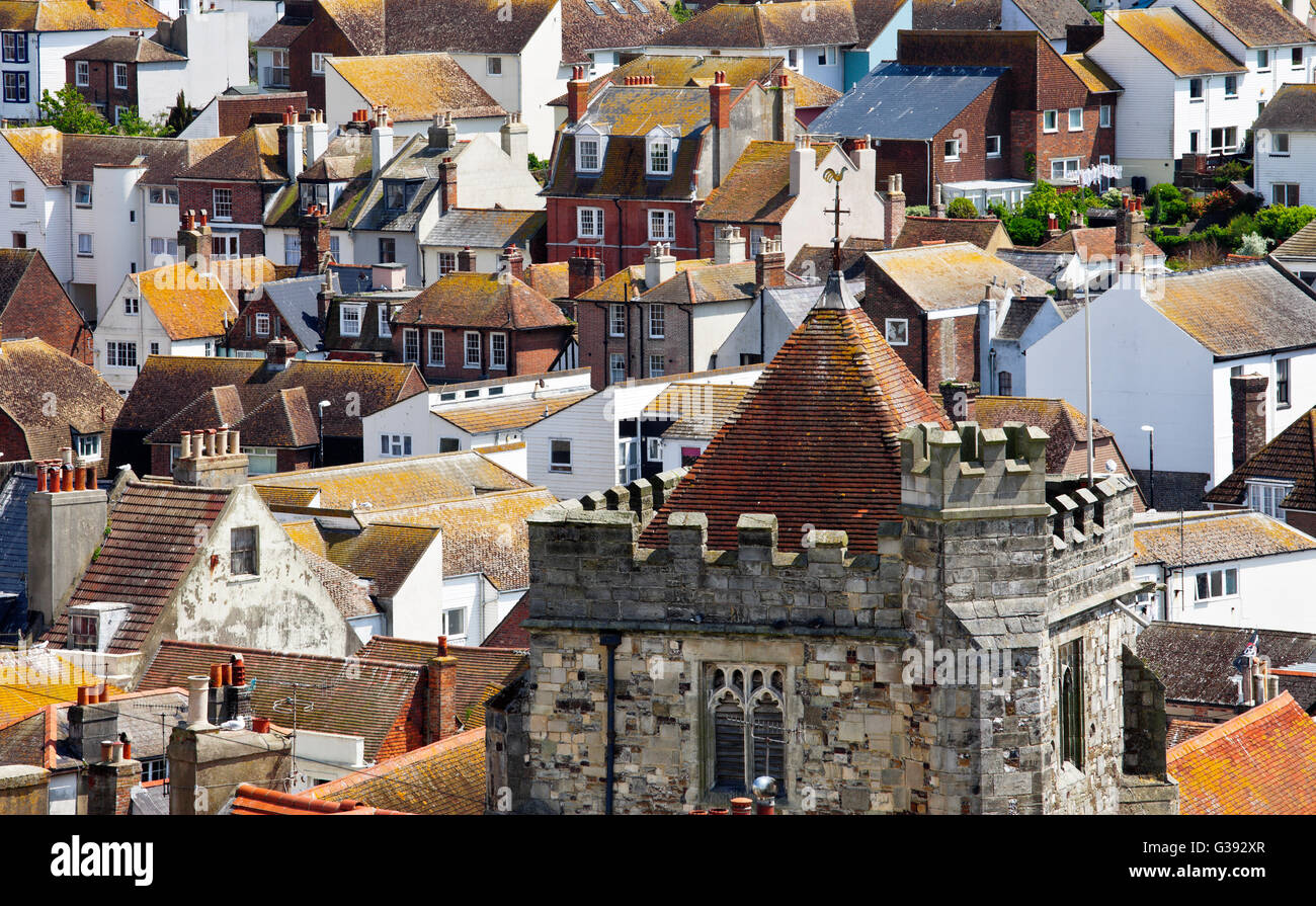 Hastings rooftops. Stock Photo