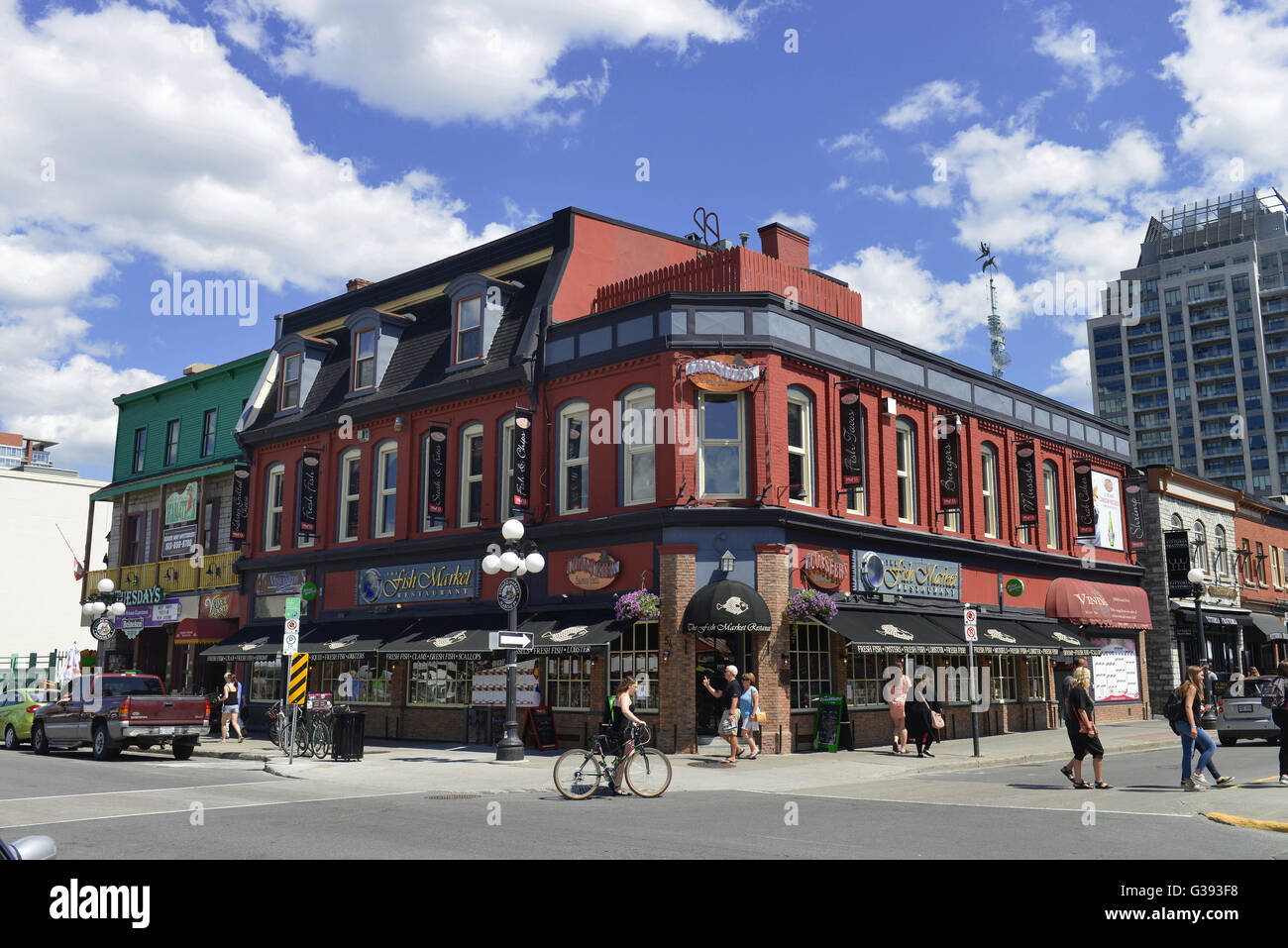 Byward Market Square, Ottawa, Ontario, Kanada Stock Photo Alamy