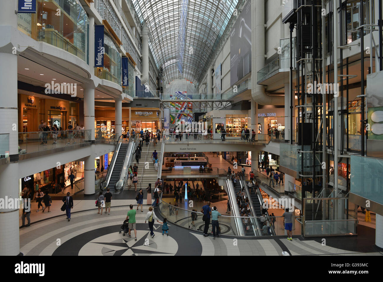 toronto eaton centre shopping mall near yonge and dundas Stock Photo - Alamy