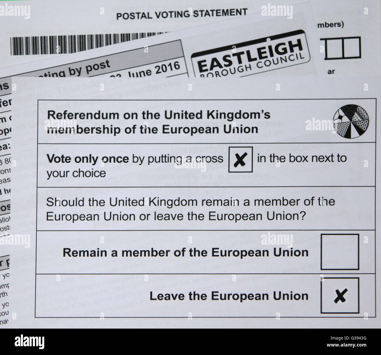 Postal vote ballot paper uk hires stock photography and images Alamy