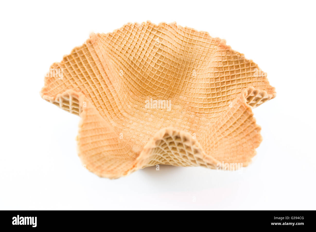 Ice cream cone isolated on white Stock Photo - Alamy