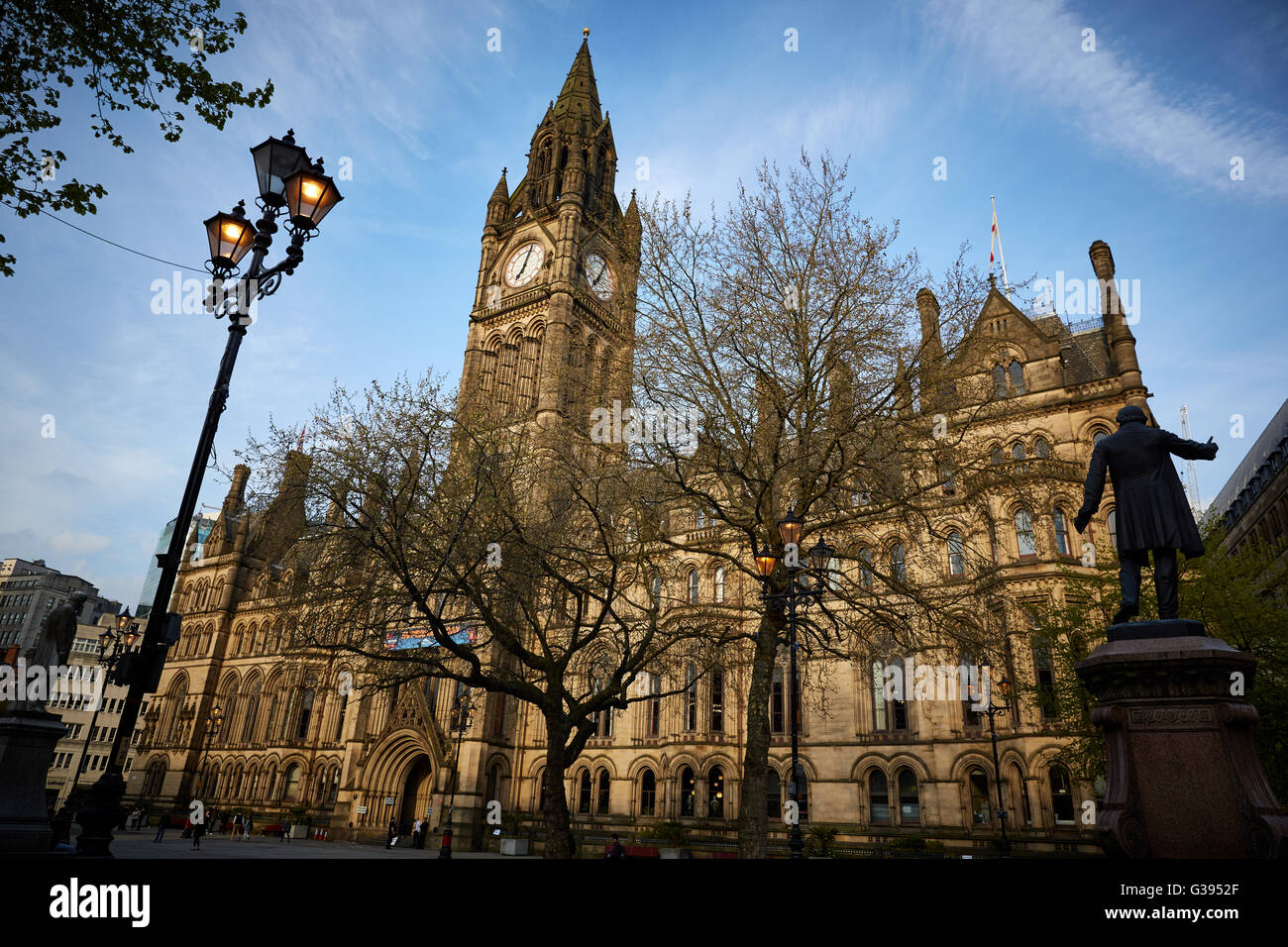 Manchester town hall detail  Architect  property properties building development structure property architectural design stunnin Stock Photo