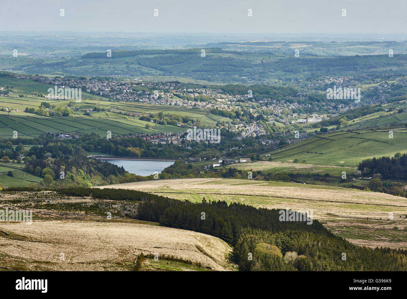 Holmfirth town centre Holme Valley, within the Metropolitan Borough of