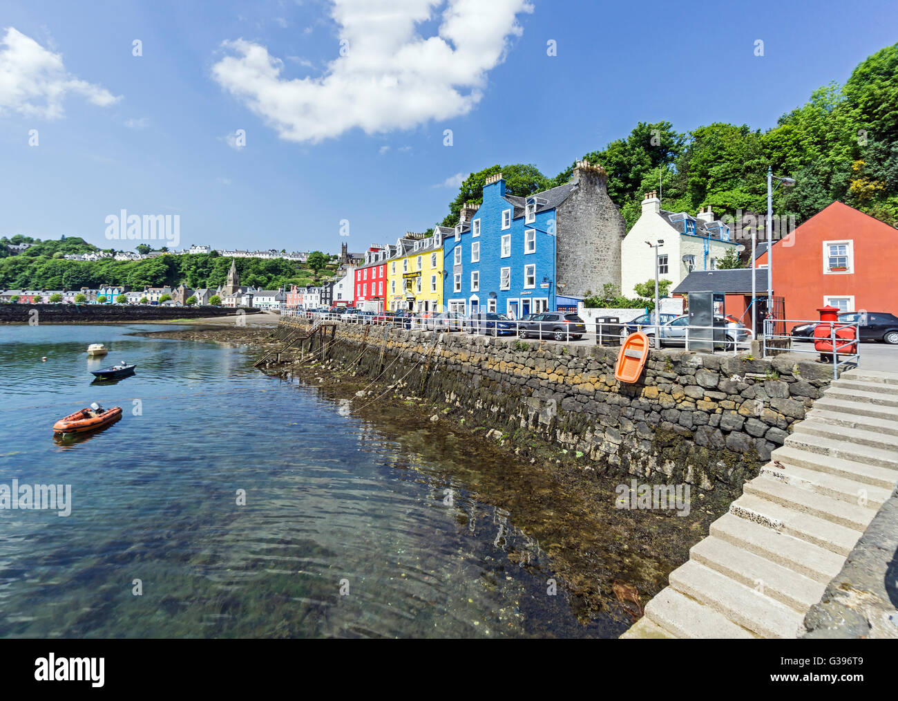 The seafront at Tobermory Mull Scotland Stock Photo Alamy